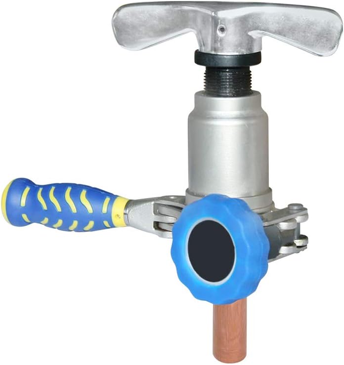 Flaring Tools Kit Eccenteic 45-Degree Cone Tubing Flaring Tool Set Includes Tube Cutter Deburring tool HVAC Refrigeration Tools for Copper Pipe Flaring 1/4-3/4 Inch O.D.Tubing By VSOON