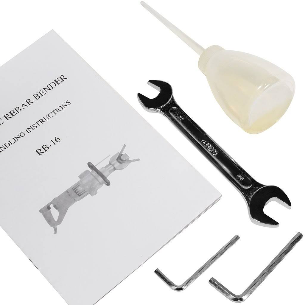 XtremepowerUS 900W Electric Rebar Bender 5/8 inch Hydraulic Electric Hand Held Rebar Bender Machine for Bending Steel Bar, Blue