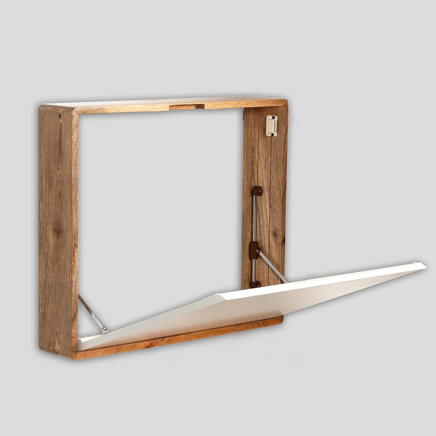 Wall Mounted Desk, Multi-Function Floating Desk Wall Mount Laptop Desk, Space Saving Wall Mounted Table with Storage Drawer and Shelves (Multicolor)