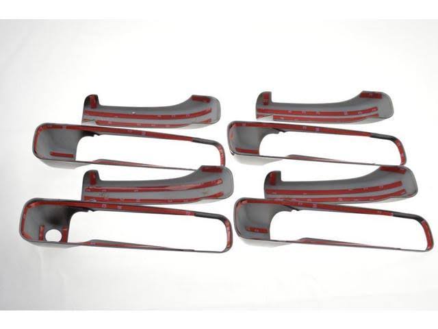 SES Trims DH6119BLK Gloss Black Door Handle Covers