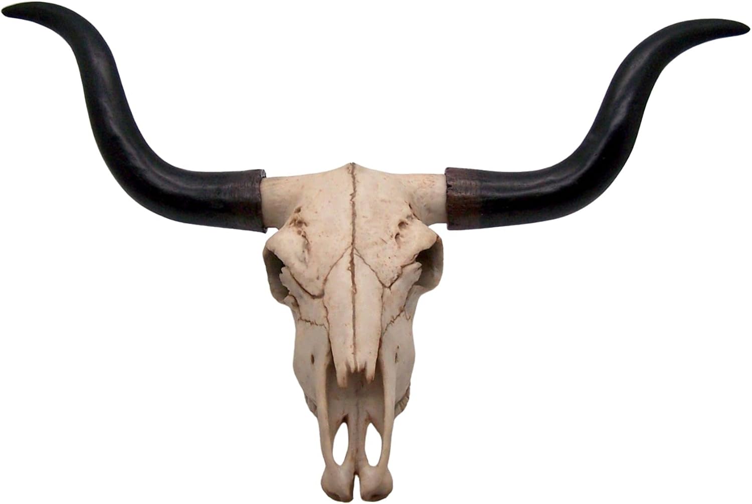 Faux Longhorn Cow Head Bust, Western Décor, Wall Mounted, 27.5 Inches Long Pack of 2