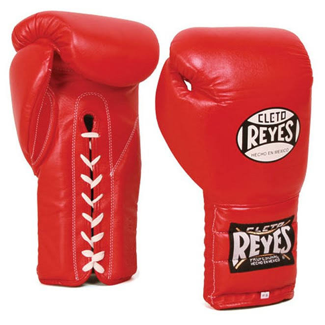 Cleto Reyes Traditional Lace Up Training Boxing Gloves - Red