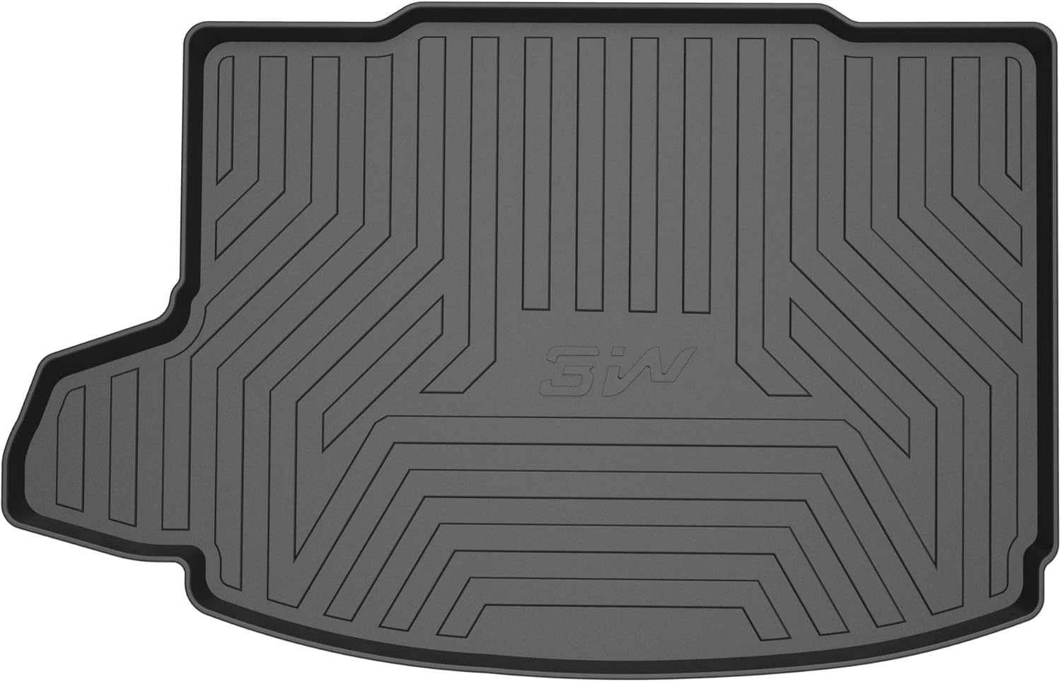 3W Cargo Liner Compatible for Honda CR-V 2017-2021 Without SUB-WOOFER All Weather Custom Fit Trunk Liner for Honda CRV Heavy Duty Trunk Mat Behind 2nd Row, Black(NOT for Touring)