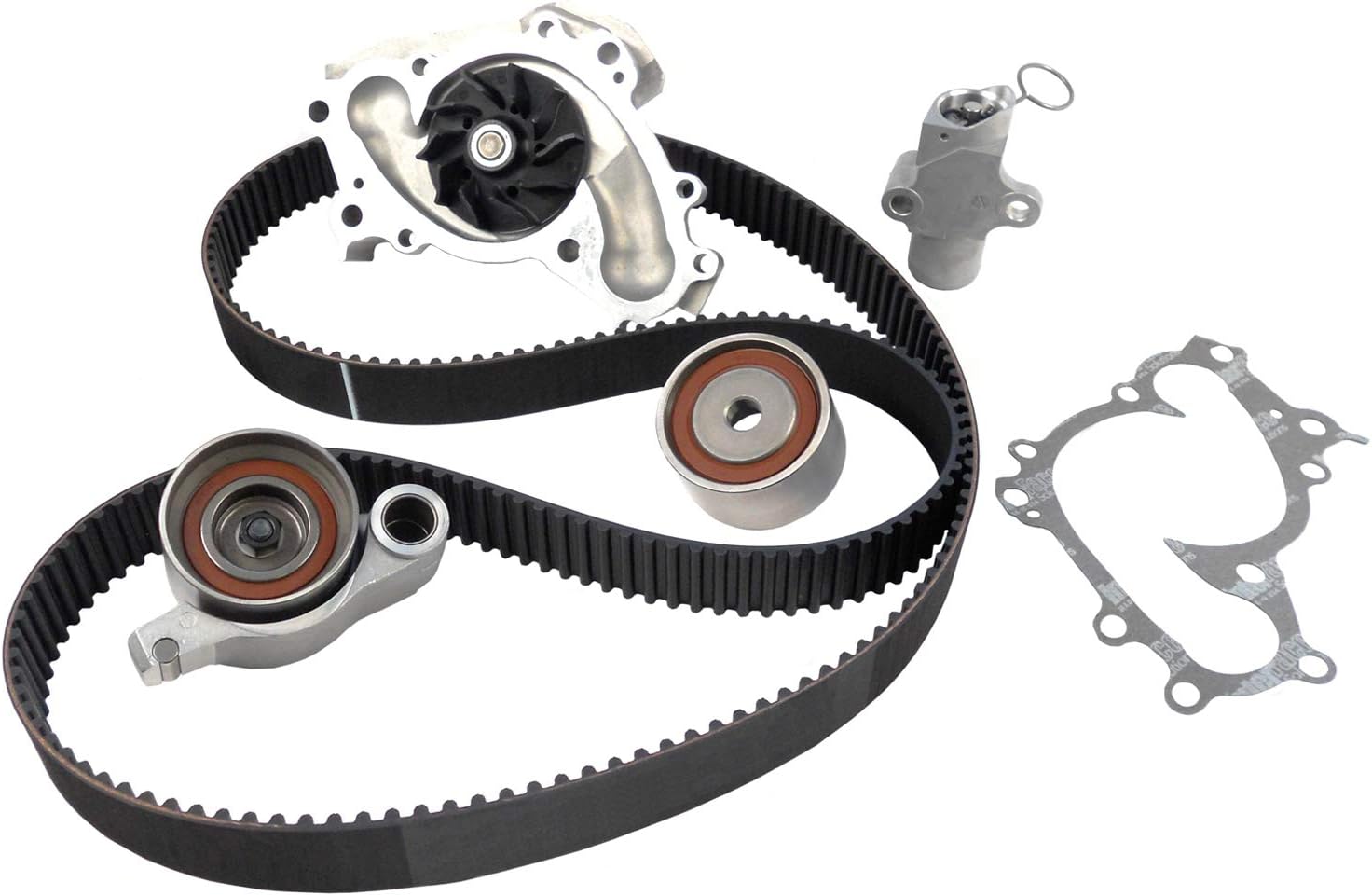 ACDelco Professional TCKWP257A Timing Belt Kit with Water Pump, Idler Pulley, and 2 Tensioners