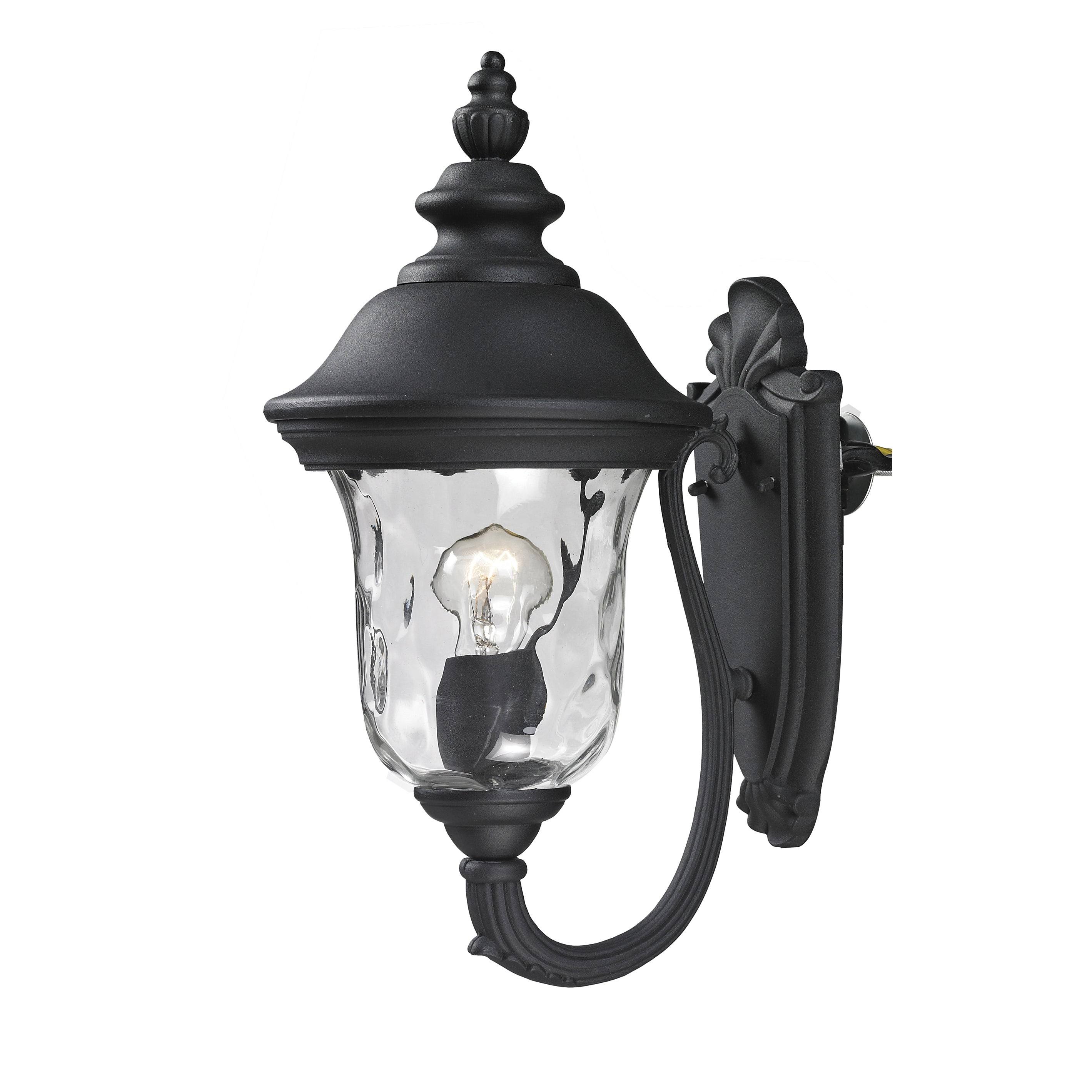 Avery Home Lighting Armstrong 1-Light Black Outdoor Wall Light Armstrong Black Outdoor Wall Light