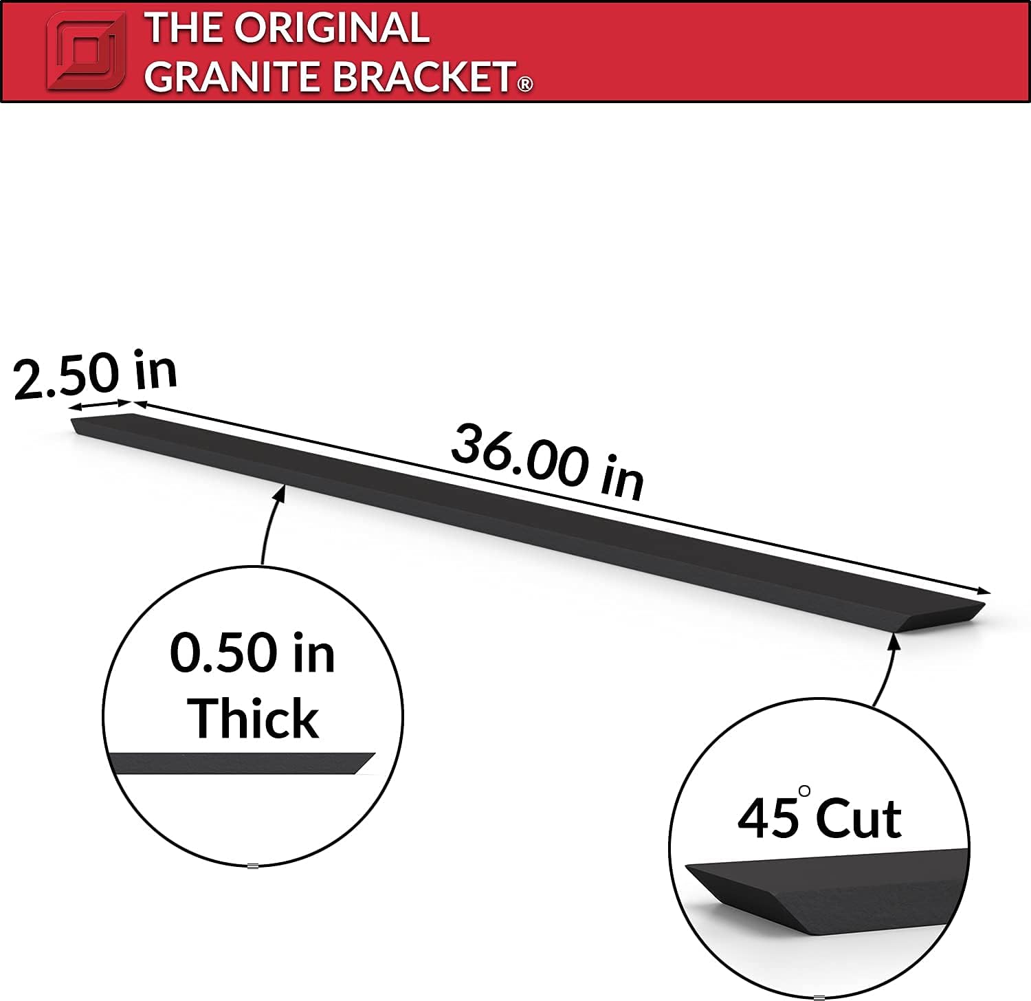 Double-Sided Island Support Bracket (36 inch) Pack of 2