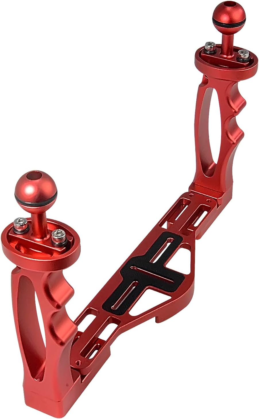 Bimiti Underwater Video Light Stabilizer Tray Underwater Camera Tray, Aluminum Alloy Underwater Handle Tray Bracket for Camera Diving Photography, Red Color Pack of 2