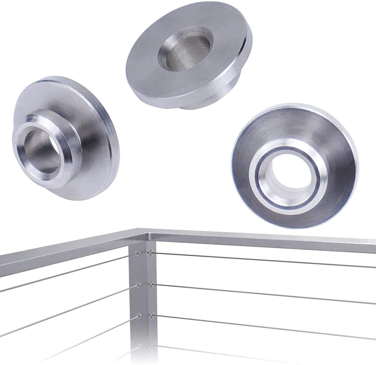 Muzata 20Pack Cable Railing Kit 1/8