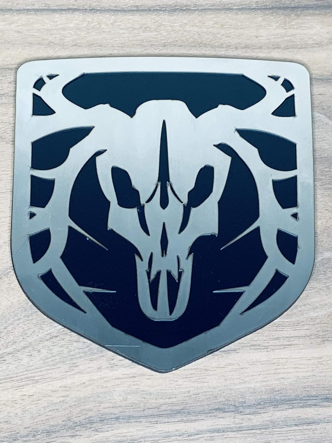 Factory Crafts Tailgate Emblem Badge for Dodge Ram 1500/2500/3500 2009-2018 Buck Hunter Stainless Steel