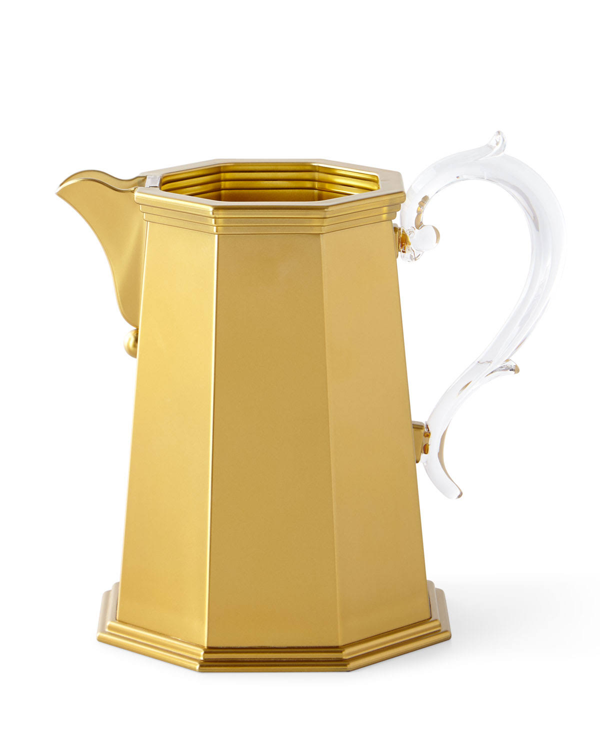Mario Luca Giusti Ottaviana Acrylic Pitcher Gold