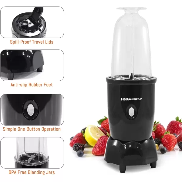 Blenders & Juicers EPB-1800A# 17-Piece Personal Drink Mixer Blender, Sports Blender 16 Oz capacity, Includes Chopping and Blending Blade, Drink Lids and Extra Cups(New Version)