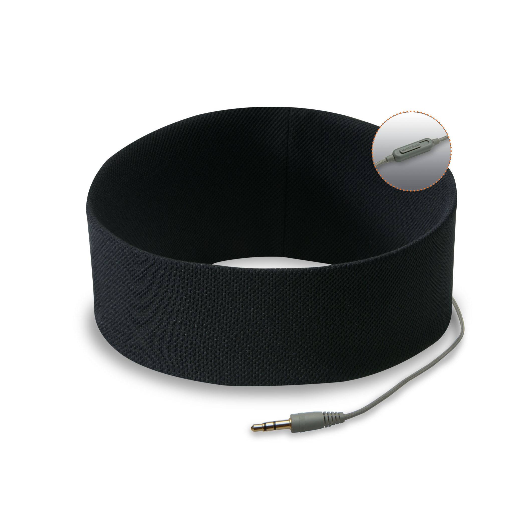 Runphones Microphone Headphones (Swift Black, Medium)