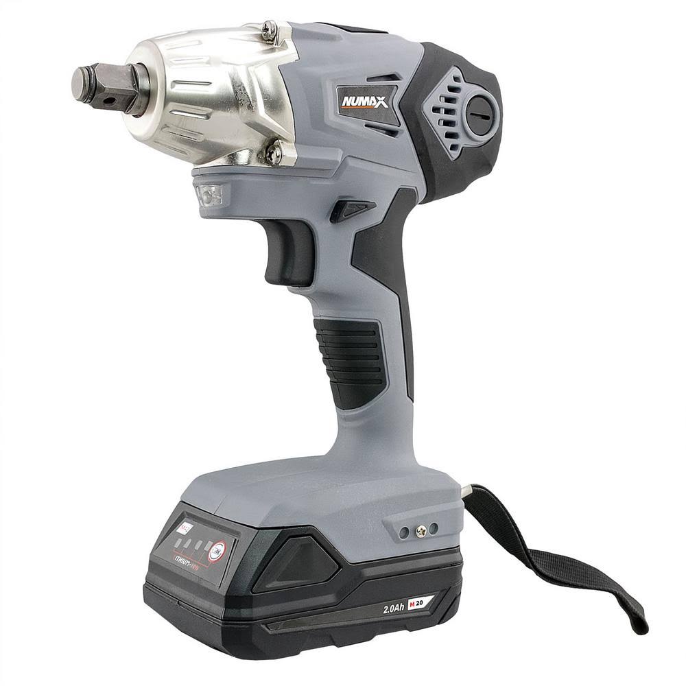 Numax 18-Volt Lithium-Ion Cordless 1/2 in. Impact Wrench with Rechargeable 2 Ah Battery and Quick Charger SE18IW