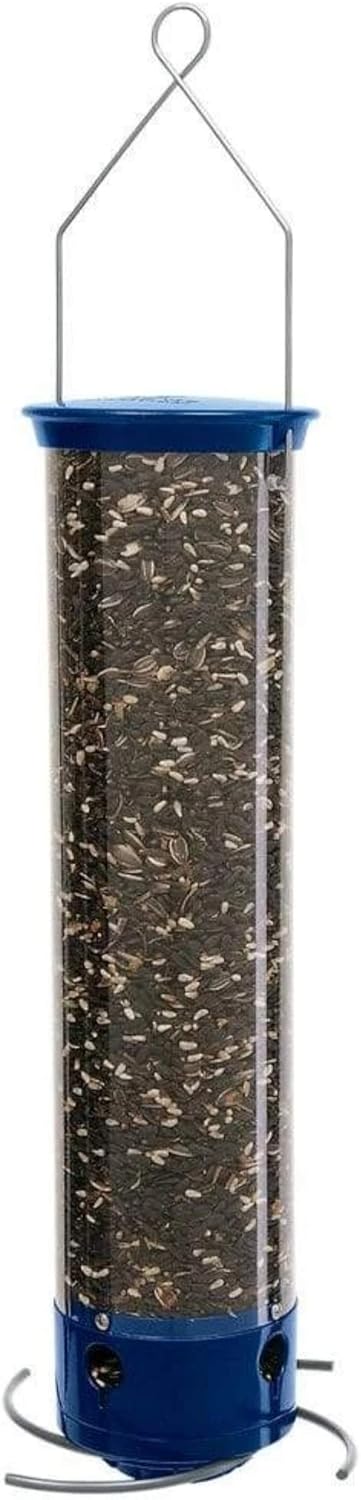 Droll Yankees Yankee Flipper Squirrel-Proof Bird Feeder, Spinning Perch, 4 Feeding Ports, 5 lb Seed Capacity