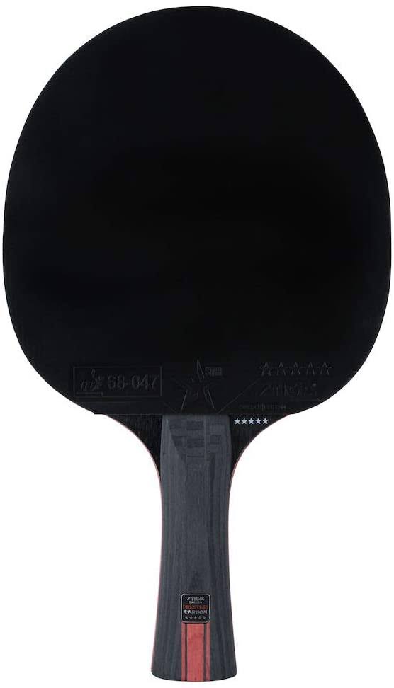 Stiga Prestige Carbon 5-Star TABLETENNIS Bat, Black/Red