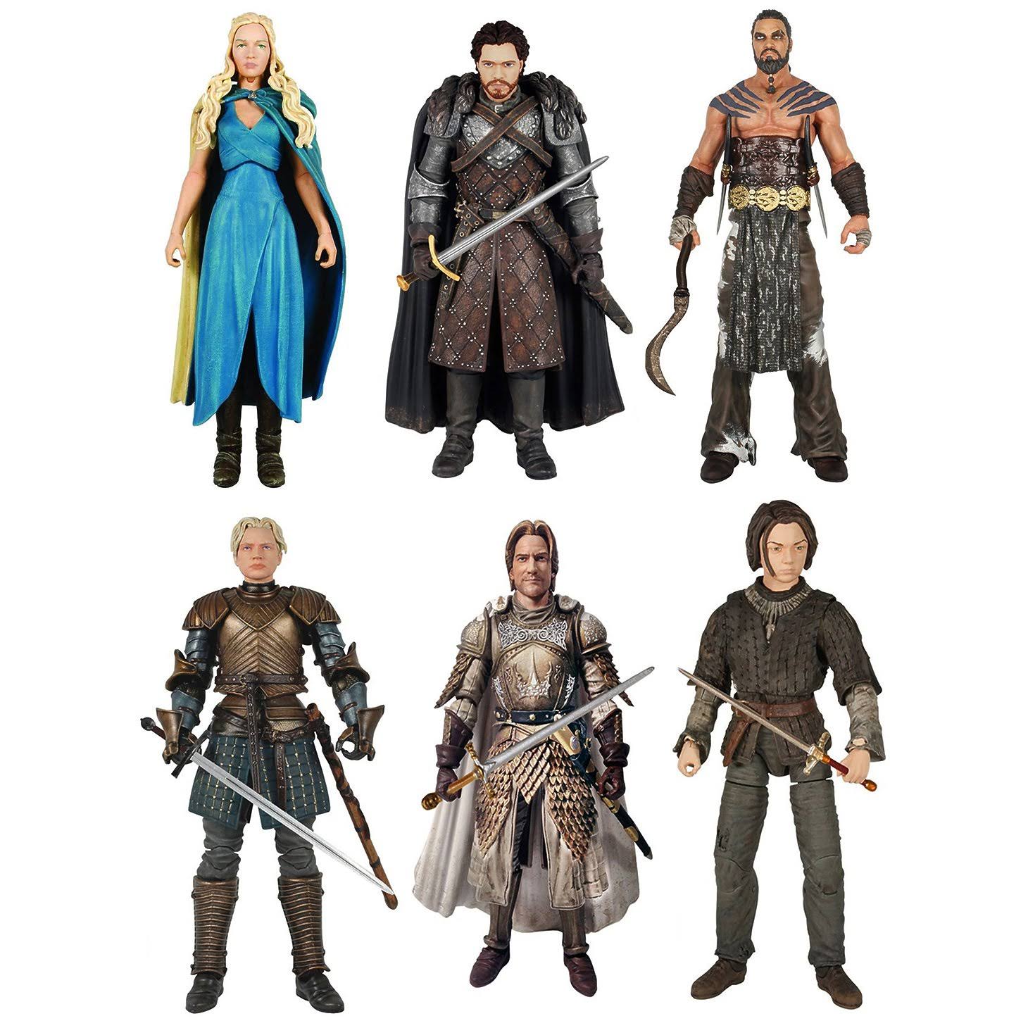 Game of Thrones 6x22 Legacy Action Figure Bundle: Arya, Robb, Jamie, Drogo, More!