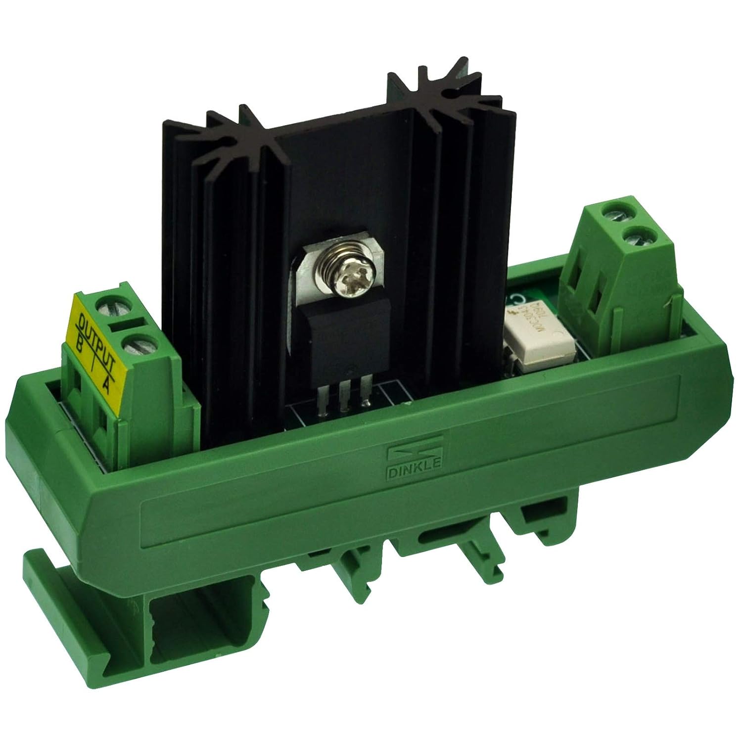 CZH-LABS DIN Rail Mount 8 Amp Solid State Relay SSR Module, in 4~32VDC, Out 100~240VAC. (2 Channels)
