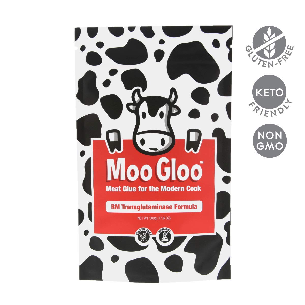 Moo Gloo Transglutaminase [TG, Meat Glue] - RM Formula, 500g/1.1lbs Pack of 2
