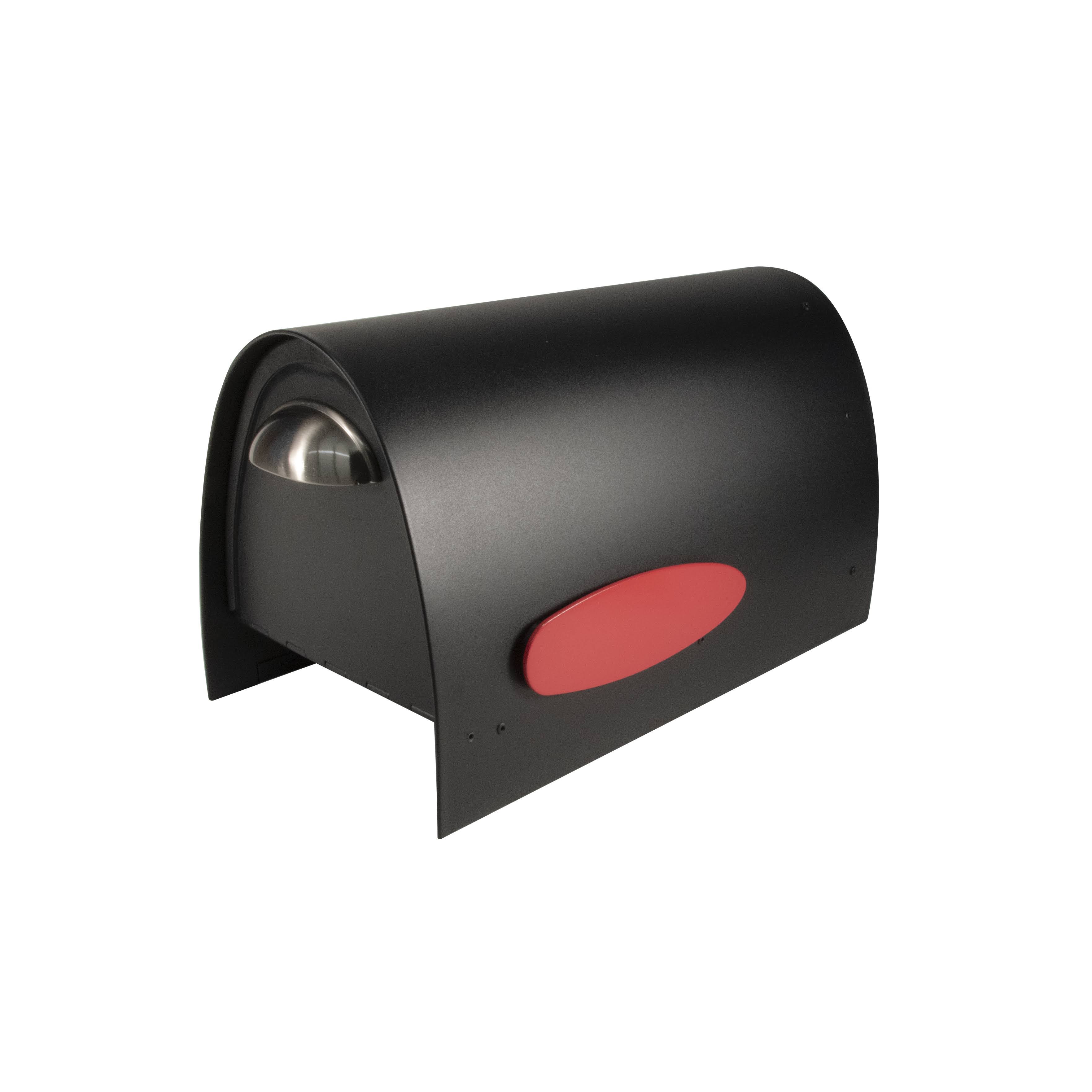 Spira Mailbox Post Mounted Mailbox, Black