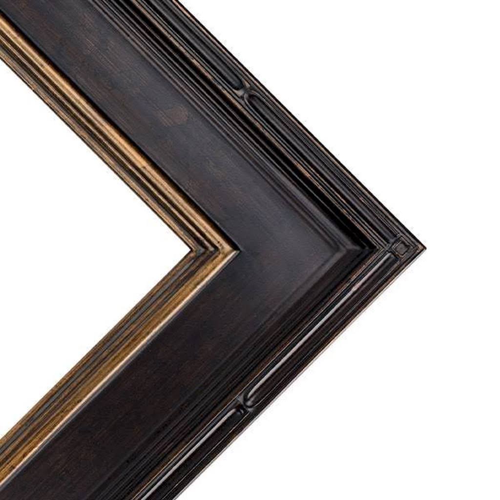 Museum Plein Aire Antique Black w/ Gold Liner Frame 24x36 3.5 in