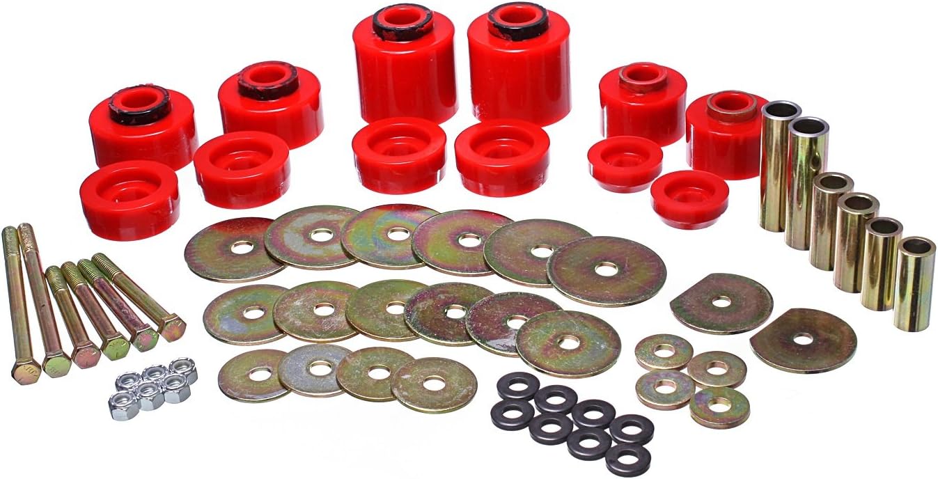 Energy Suspension 4.4123R Body Mount Bushing Set, 1 Pack