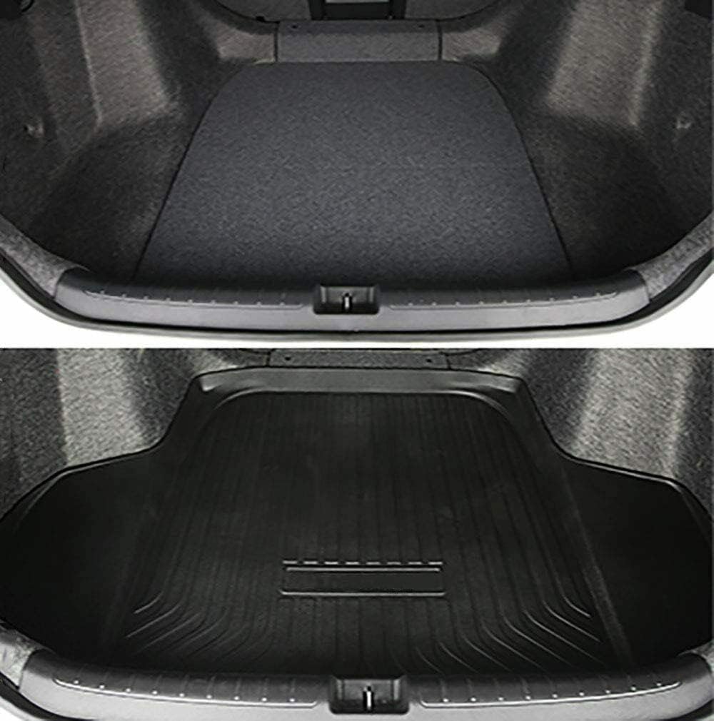 All Weather Rear Cargo Liners Trunk Tray Mats Protector Custom Compatible with 2018 2019 2020 2021 2022Honda Accord, 3D Waterproof Durable Odorless Flexible Black TPO Accessories