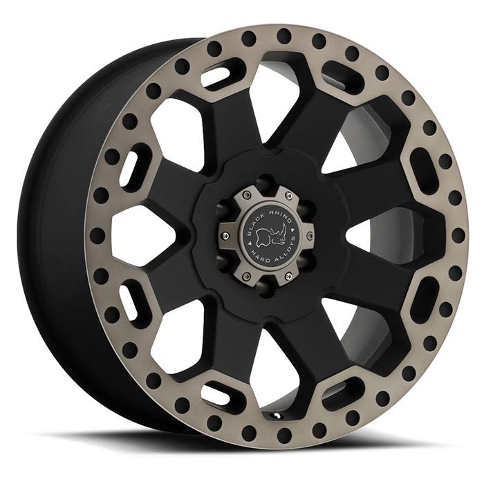 Black Rhino Warlord 18x8 5x4.5x22 +35mm Black/Machined/Tint Wheel Rim