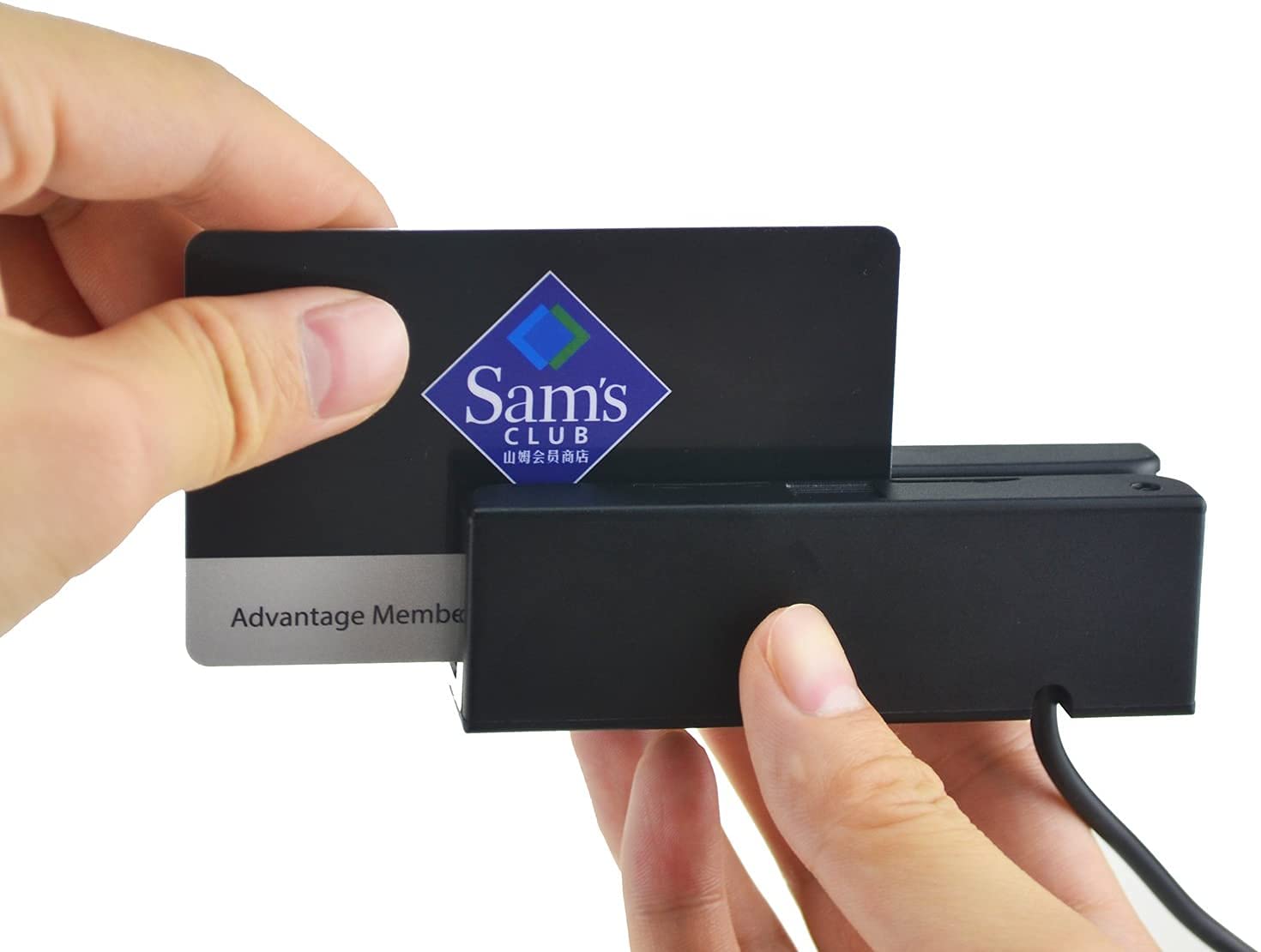 Posunitech Mini Msr100 Swipe Magnetic Credit Card Reader 3 Tracks Hi/Lo Data Collector, USB Msr Stripe Card Reader for Point of Sale (POS), Access Control, ID Verify