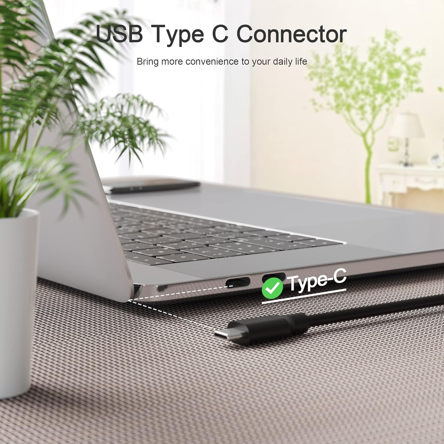 90W Slim USB-C Power Adapter Charger Fit for HP Spectre x360 Type-C Laptop AC Cord Supply 20V 4.5A Pack of 2