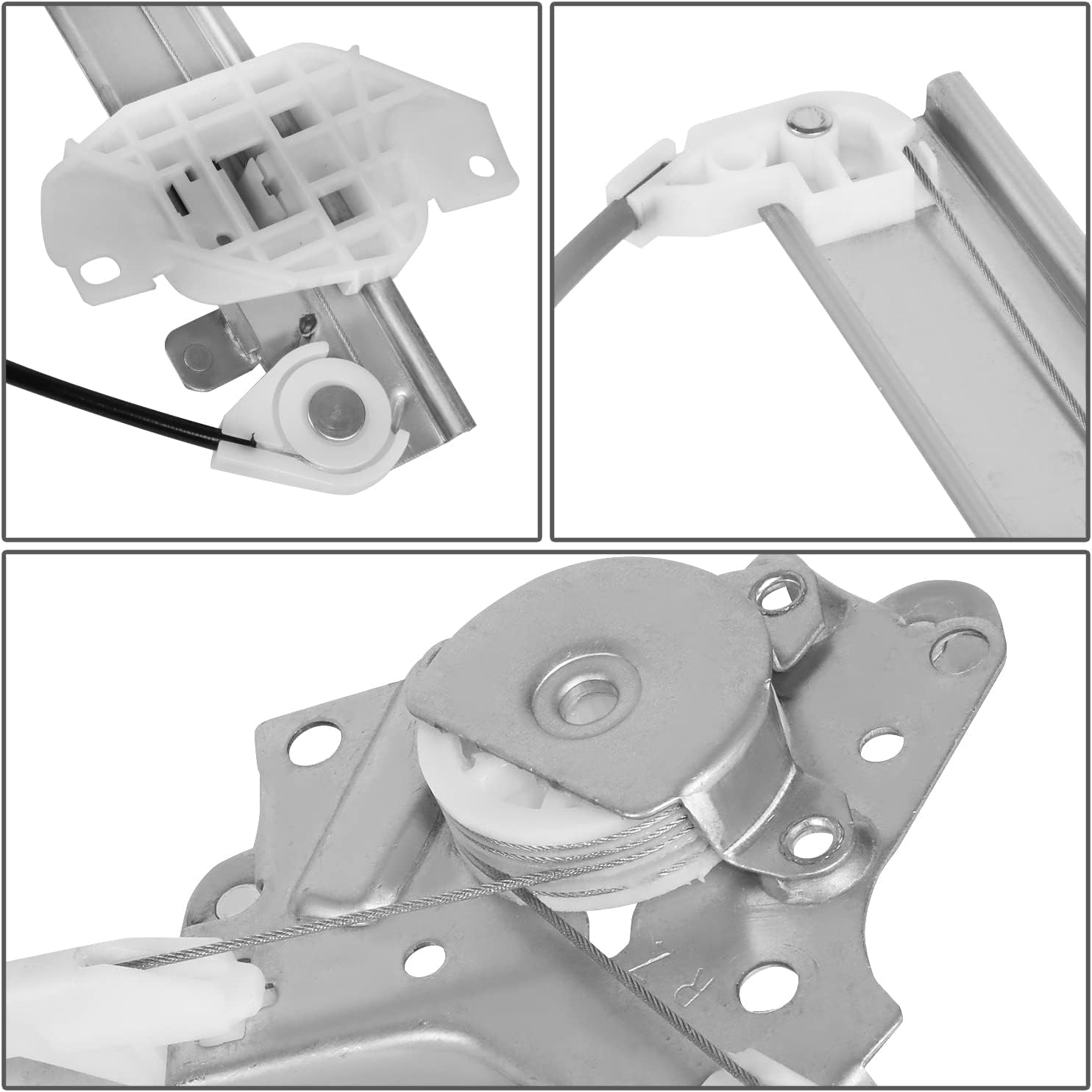 Factory Style Rear Power Window Regulator Compatible with Elantra 96-00, Passenger Right Side