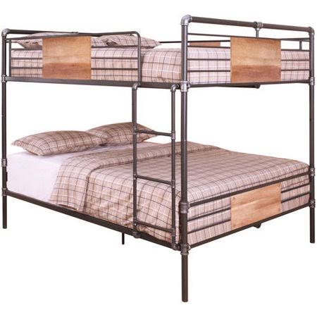Acme Brantley Queen Over Queen Bunk Bed, Sandy Black u0026 Silver