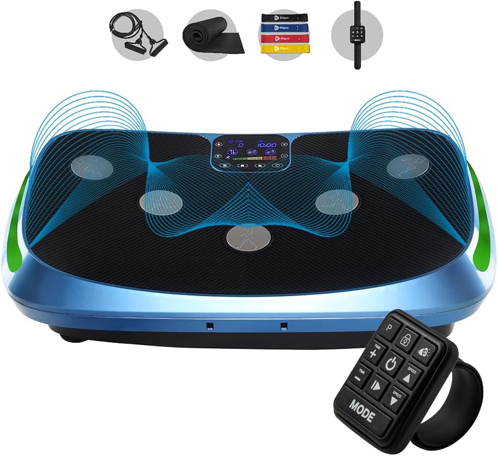 LifePro Rumblex 4D Vibration Plate Exercise Machine - Triple Motor Oscillation, Linear, Pulsation + 3D/4D Vibration Platform | Whole Body Vibration Machine for Home, Weight Loss & Shaping