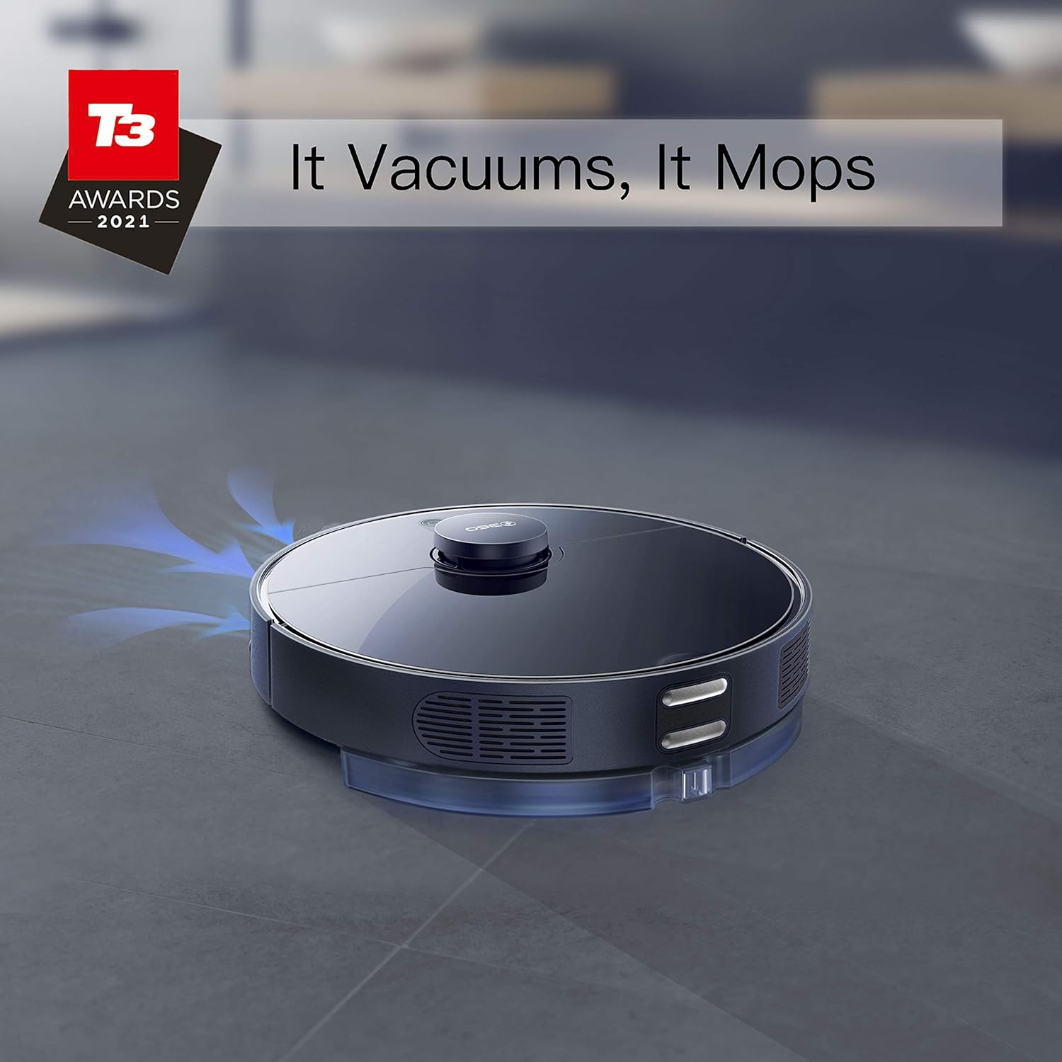 360 S7 Pro Robot Vacuum and Mop, LiDAR Mapping, 2650 Pa, No-Go Zones, Selective Room Cleaning, Self Charge and Resume, Compatible with Alexa and Google Assistant