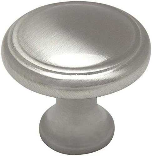 50 Pack - Cosmas 5982SN Satin Nickel Cabinet Hardware Round Knob - 1-1/8