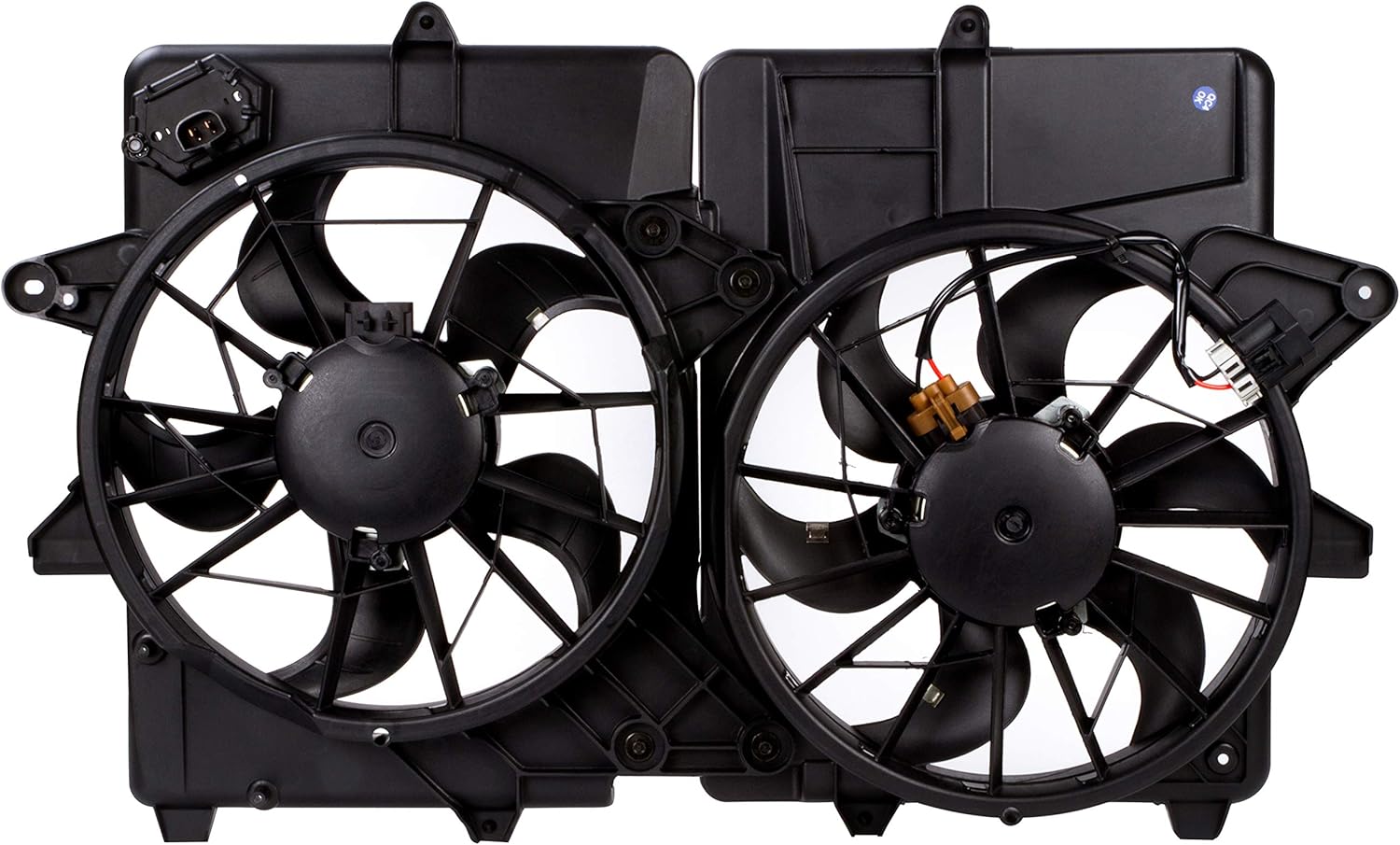 BOXI Radiator Cooling Fan Assembly Compatible with Ford Escape Hybrid 2006 2007 2008 2009 2010 2011 2012 / Mercury Mariner Hybrid 2006 2007 2008 2009 2010 2011 (Replace 5M6Z8C607AH 621-447)