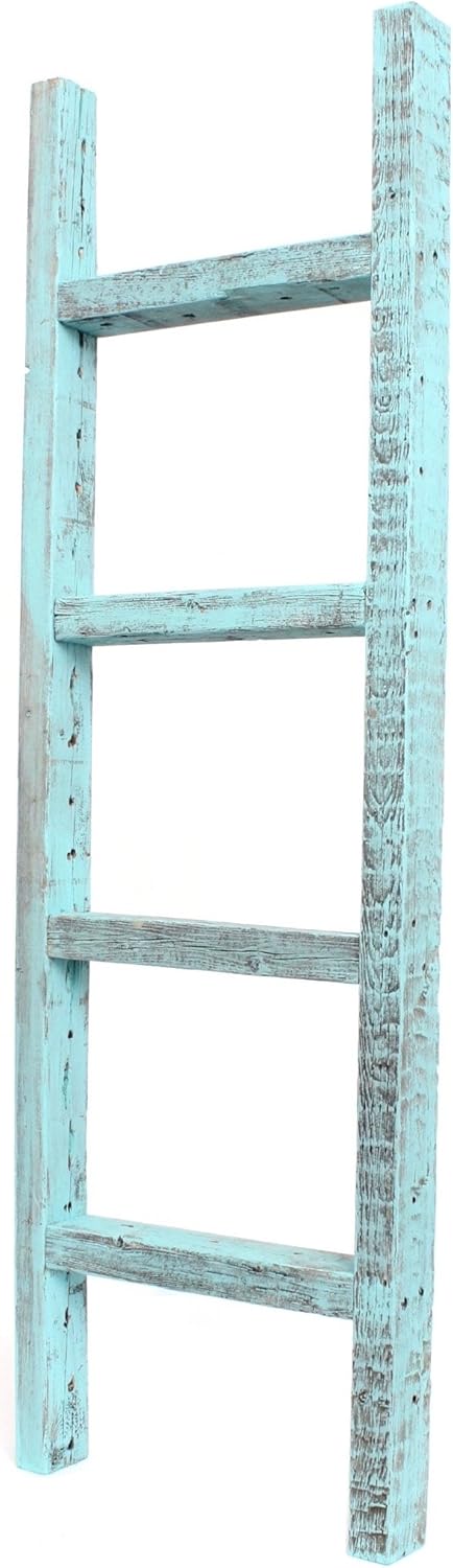 BarnwoodUSA Rustic Decorative Ladder - 100% Upcylced Wood (72