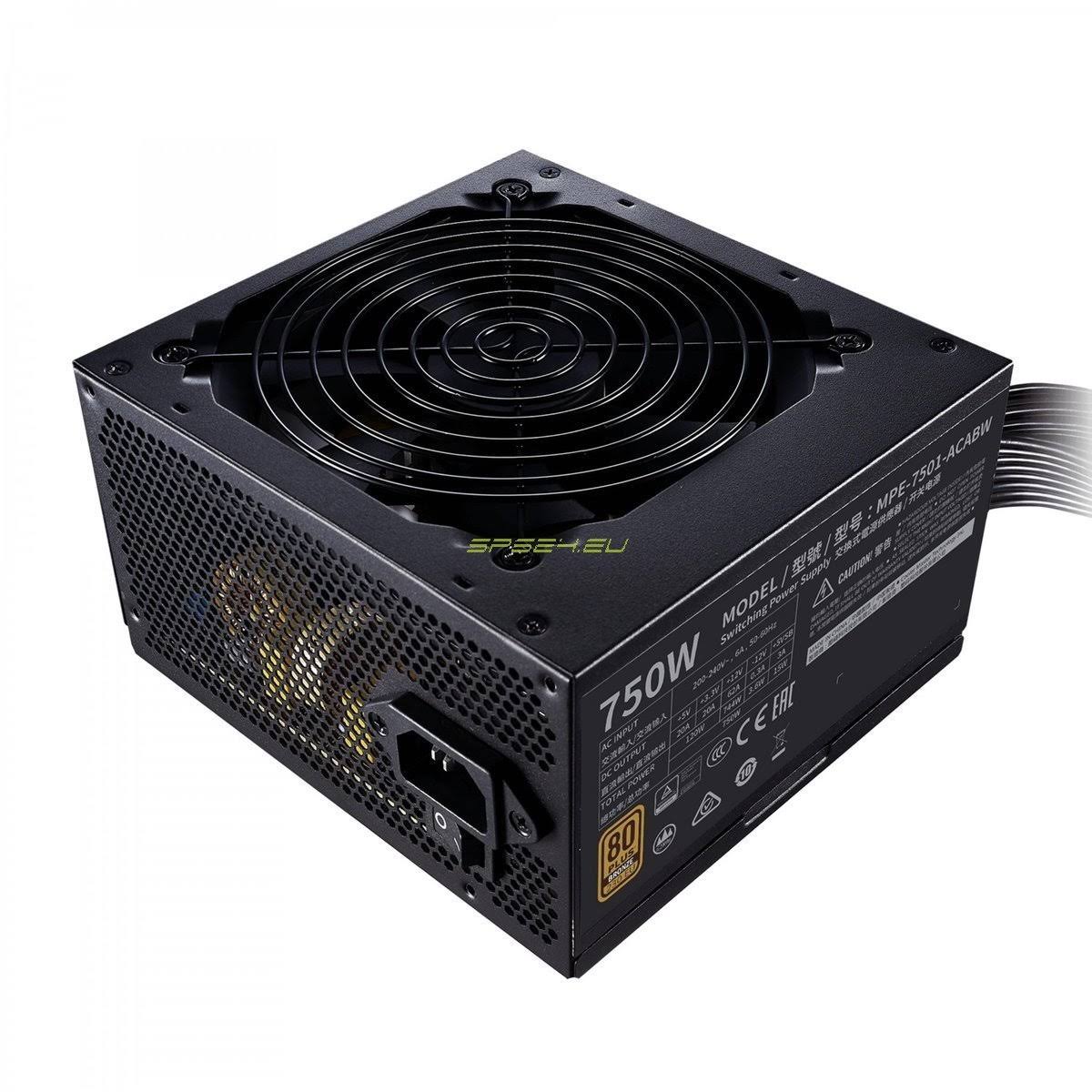 Cooler Master MWE 750 Bronze 230V V2 Power Supply Unit 750 W 24-Pin ATX ATX Black