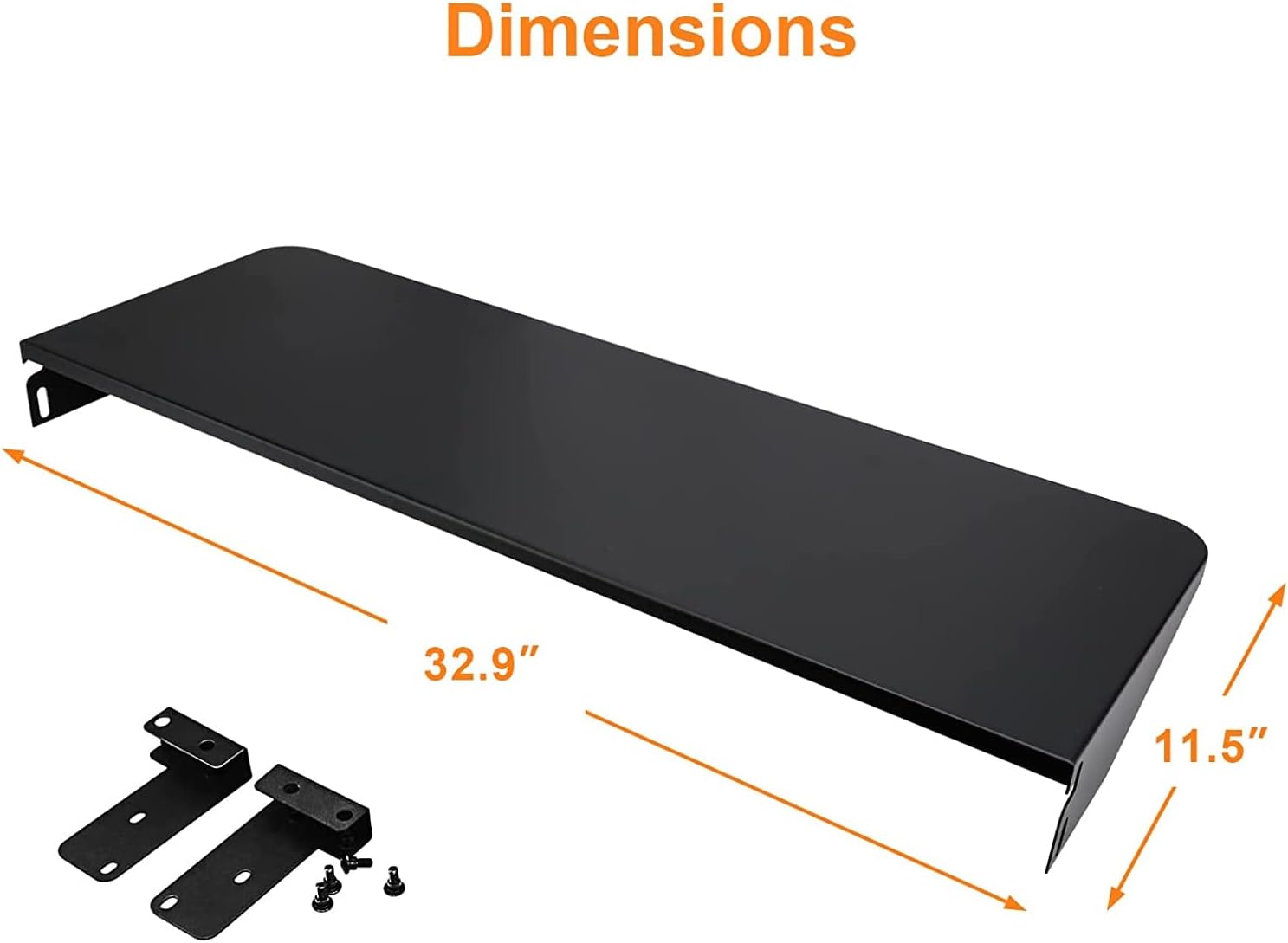 Utheer Grill Accessories BAC442 Folding Front Shelf for Traeger Pro 780 and Ironwood 885, BAC442 Front Folding Shelf for Traeger Pellet Grills, Black