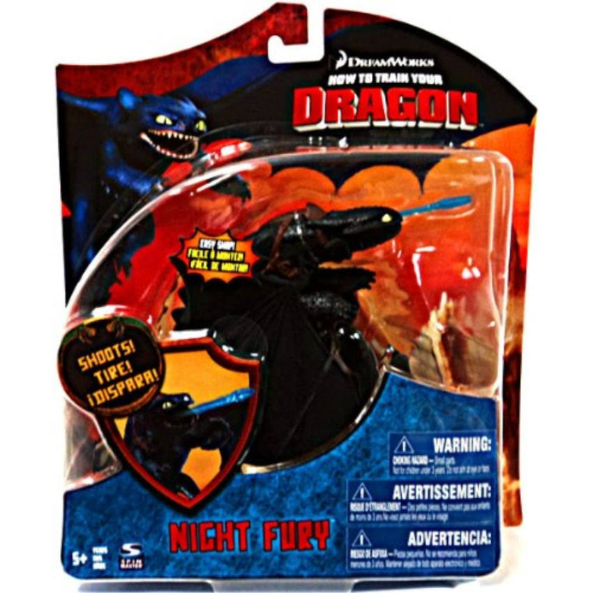 How to Train Your Dragon Movie Series 3 Deluxe 7 inch Action Figure Night Fury Version 3 Shoots
