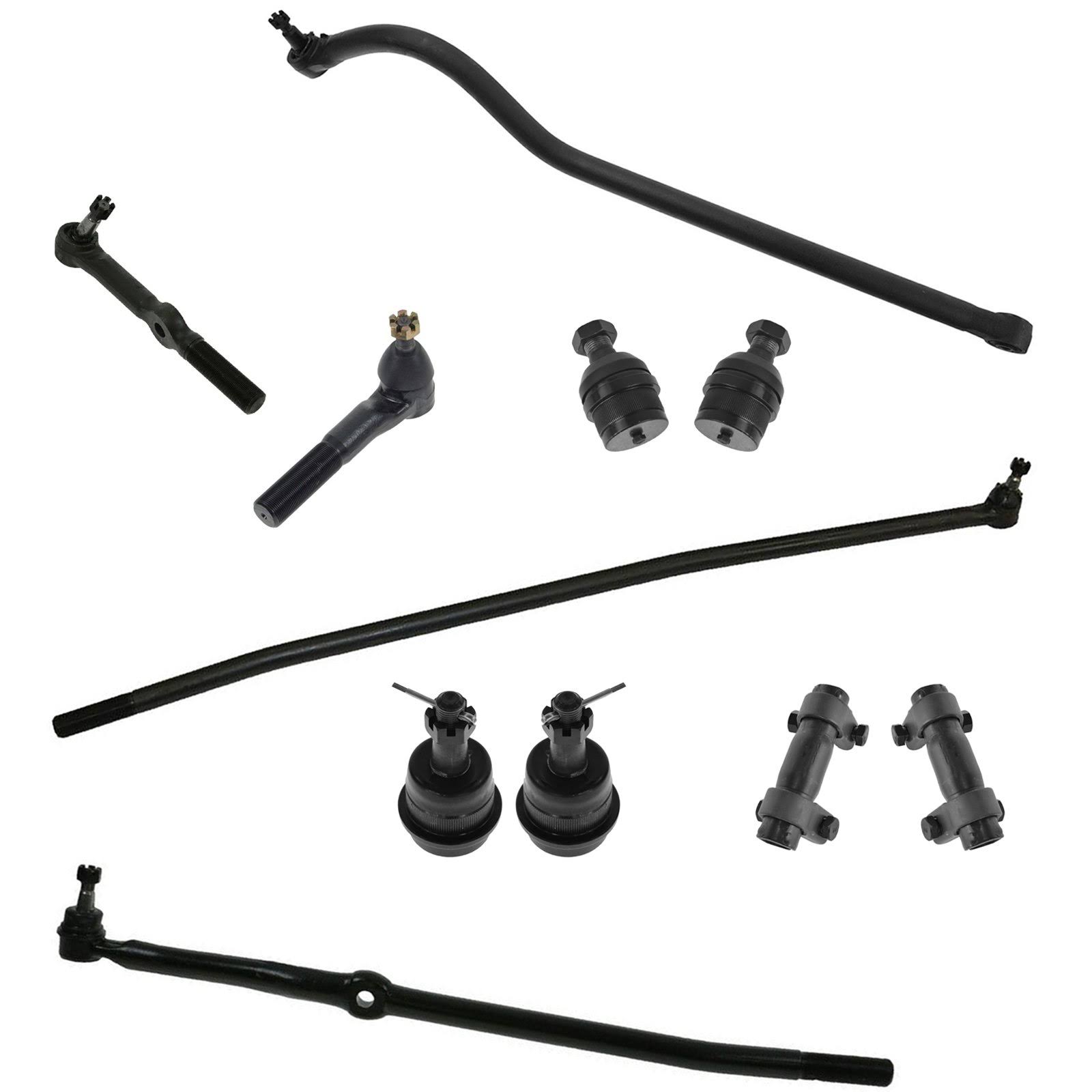 Steering u0026 Suspension Kit Set of 11 Ball Joints Tie Rods Drag Link Track Bar