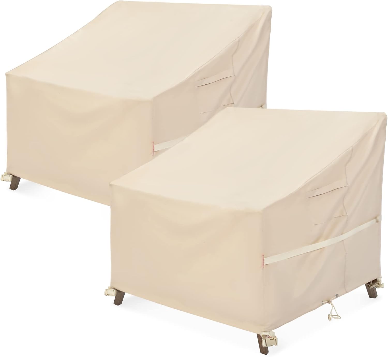 Patio Chair Covers 2 Pack, Outdoor Lawn Furniture Covers, Waterproof Lounge Deep Seat Covers, 600D Heavy Duty Outdoor Chair Covers (38