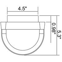 Access Lighting 20030MG-SAT/RFR Bermuda Outdoor Wall Light, Satin