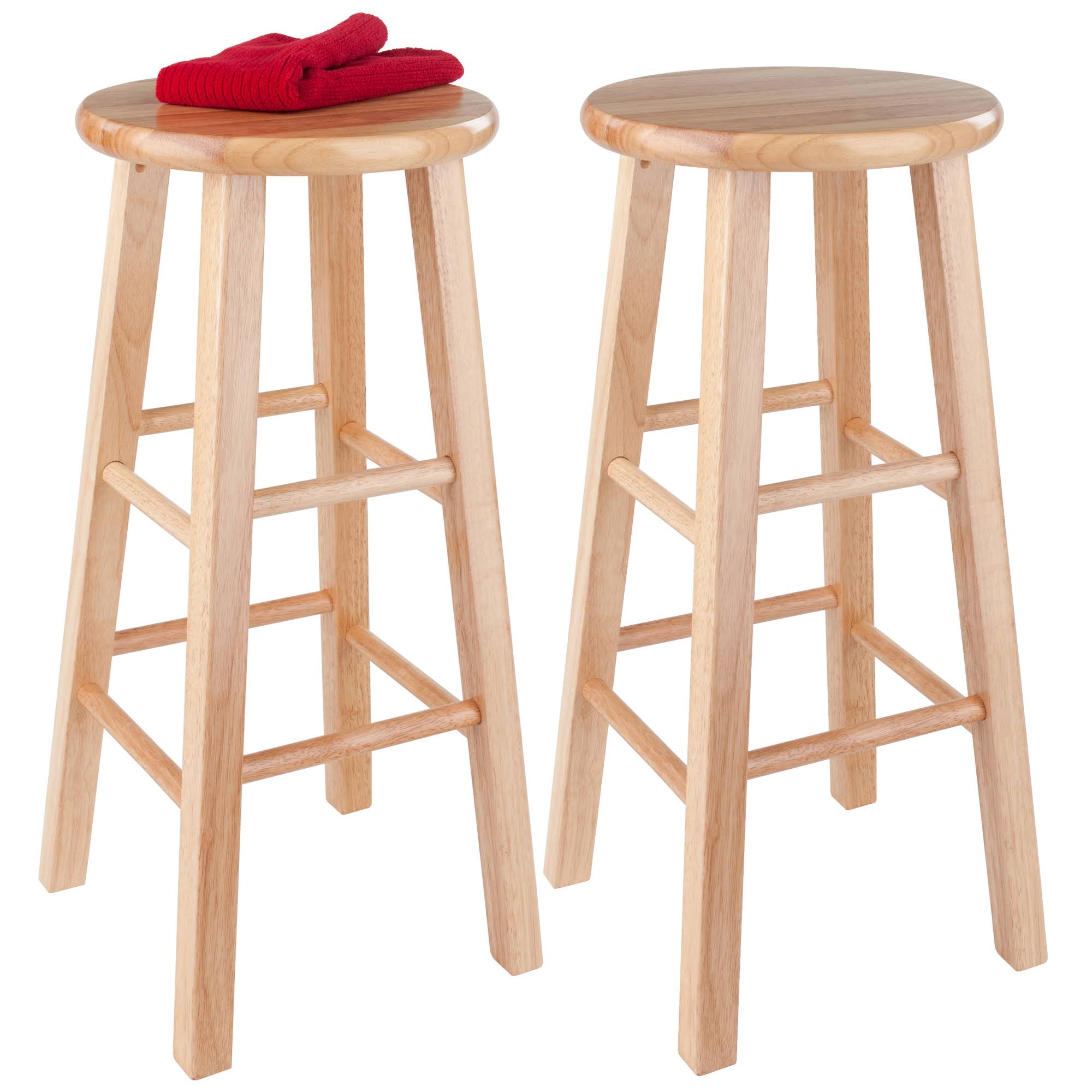 Winsome 2-Piece Bar Stool Set, Beech - 2 pack