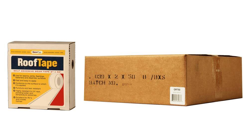 Gaco 0.166-ft W x 50-ft L 50-sq ft White Roll Roofing | GACOTAPE