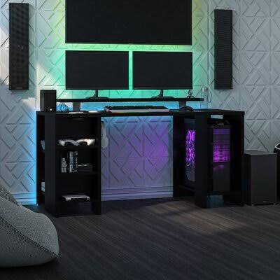 Chrisi Desk Latitude Run Color: Black