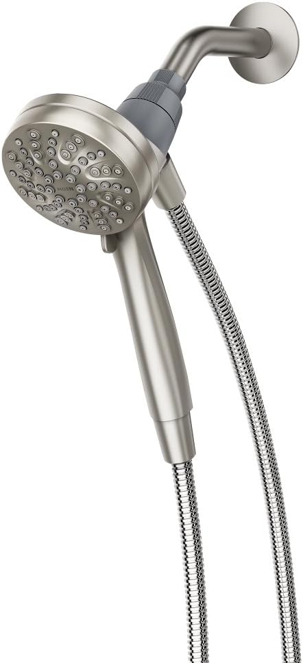 Moen 26100EPSRN Engage Magnetix 3.5-Inch Six-Function Handheld Showerhead with Eco-Performance Magnetic Docking System, Spot Resist Brushed Nickel Pack of 2