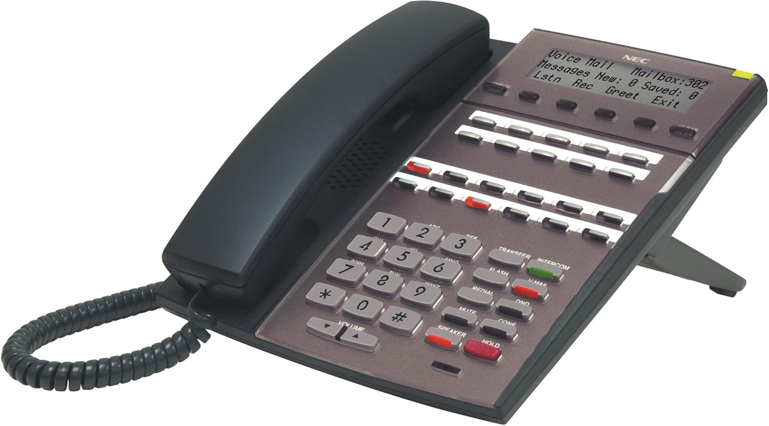 NEC 1090020 DSX 22-Button Display Telephone - Black (Renewed) Pack of 2