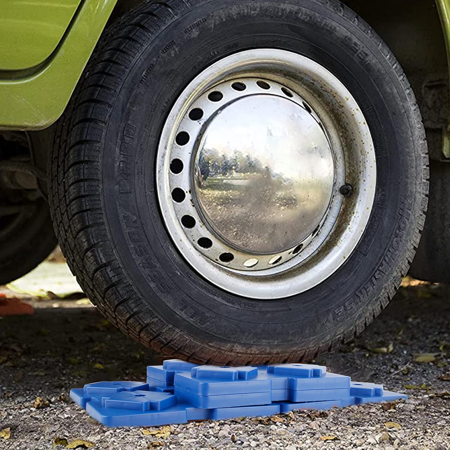 VOGREX RV Leveling Blocks, 10 Pack Camper Blocks Pro, Interlocking Leveling Pads with Storage Bag, Thickened Edge Design, Heavy Duty, for Single and Dual Wheels Trailers Camper