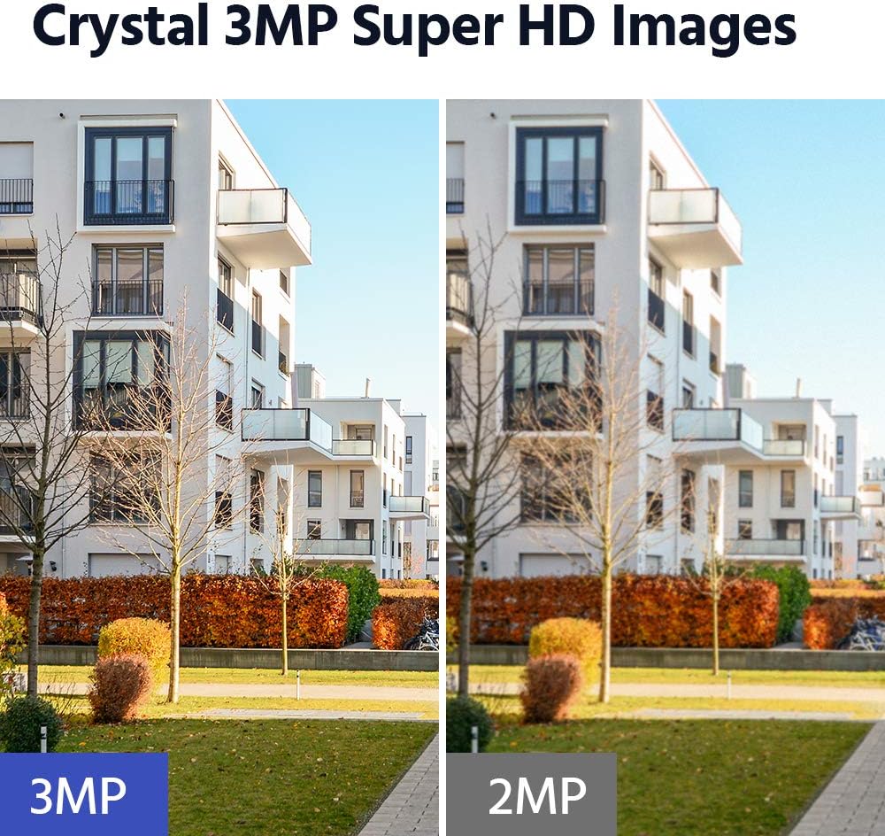 ANNKE WS300 8CH Wireless Security Camera System with 1TB HDD and 4x 3MP 1296P Outdoor WiFi IP Cameras, 5MP WiFi NVR Compatible with Alexa, AI Human Detection, 100ft Night Vision, Remote Access