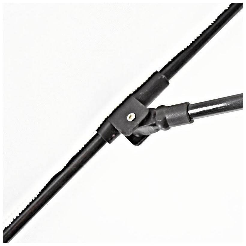 California Umbrella - 9& Fiberglass Market Umbrella SA52 - Sapphire 002: Silver Anodized - Pacifica